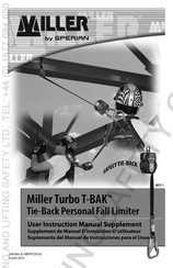 Sperian Miller Turbo T-BAK MFLT-1/7.5FT Supplément Du Manuel De L'utilisateur