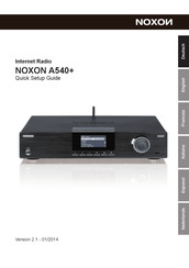 Noxon A540+ Guide D'utilisation