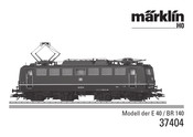 marklin BR 140 Mode D'emploi