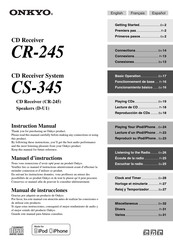 Onkyo CR-245 Manuel D'instructions