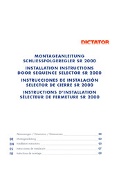 Dictator SR 2000 Instructions D'installation