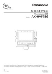 Panasonic AK-HVF75G Mode D'emploi