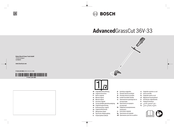 Bosch AdvancedGrassCut 36V-33 Notice Originale