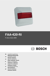 Bosch FAA-420-RI Notice D'installation