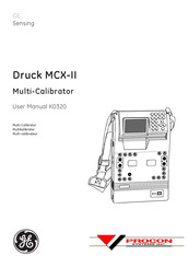 GE Druck MCX-II Guide De L'utilisateur