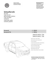 Volkswagen 2H0.071.693.A.72A Instructions De Montage