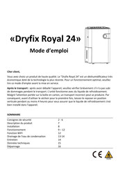 Dryfix Royal 24 Mode D'emploi