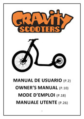 Gravity scooters MUSHING PRO Mode D'emploi