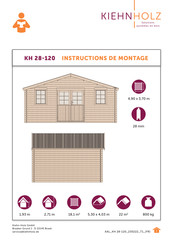 Kiehn-Holz KH 28-120 Instructions De Montage