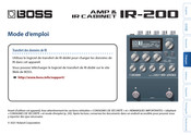 Boss IR-200 Mode D'emploi