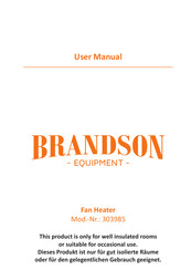 Brandson Equipment 303985 Mode D'emploi
