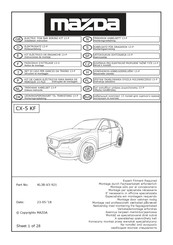 Mazda KL3B-V3-921 Notice De Montage