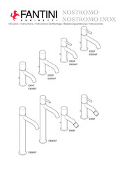 Fantini Rubinetti NOSTROMO E806WF Instructions De Montage