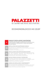 Palazzetti Ecomonoblocco MX 25:9F Notice D'installation Et D'entretien