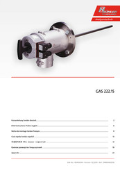 Bühler technologies GAS 222.15 Notice De Montage