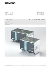 Siemens SITOP modular 20 Instructions