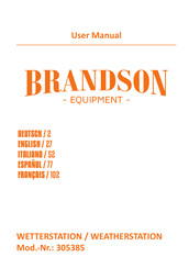 Brandson Equipment 305385 Mode D'emploi