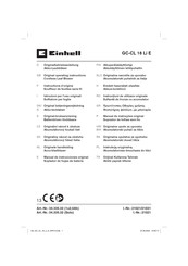 EINHELL GC-CL 18 Li E Instructions D'origine