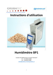 Grubatec Humidimetre BP1 Instructions D'utilisation