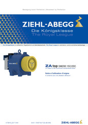 ZIEHL-ABEGG ZA top SM200.15C Notice D'utilisation D'origine