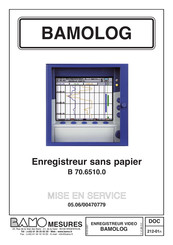 Bamo LOG B 70.6510.0 Mise En Service