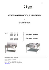 NAYATI NGER 13-70 Notice D'installation, D'utilisation Et D'entretien