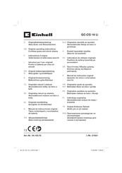 EINHELL GC-CG 18 Li Instructions D'origine