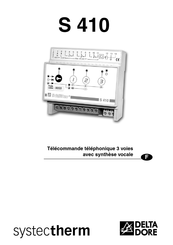 DELTA DORE systectherm S 410 Manuel