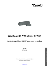 Zennio WinDoor RF 91 Manuel D'utilisation