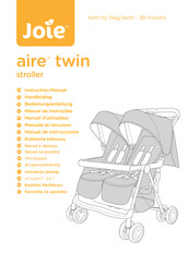 Joie aire twin Manuel D'utilisateur