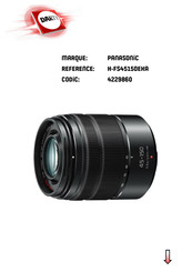 Panasonic Lumix H-FS45150 Mode D'emploi