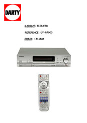 Pioneer DVR-7000 Mode D'emploi