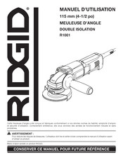 RIDGID R1001 Manuel D'utilisation