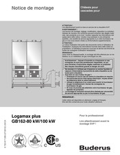 Buderus Logamax plus GB162-80kW Notice De Montage