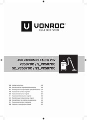 VONROC S3 VC507DC Traduction De La Notice Originale