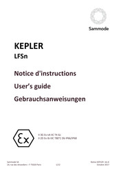 Sammode KEPLER LFSn Notice D'instructions