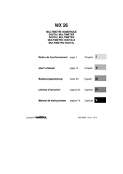 Metrix MX 26 Notice De Fonctionnement