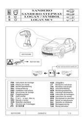 Renault 8201533390 Instructions De Montage