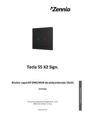 Zennio Tecla 55 X2 Sign Installation
