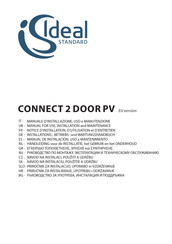 Ideal Standard CONNECT 2 DOOR PV 95 Notice D'installation, D'utilisation Et D'entretien
