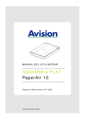 Avision PaperAir 10 Manuel De L'utilisateur