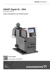 Grundfos SMART Digital XL - DDA Notice D'installation Et De Fonctionnement