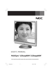 NEC MultiSync LCD1935NXM Mode D'emploi