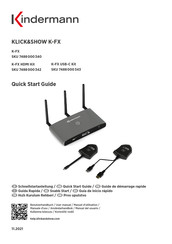 Kindermann KLICK&SHOW K-FX USB-C Kit Guide De Démarrage Rapide