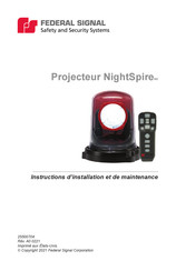 Federal Signal NightSpire Instructions D'installation Et De Maintenance