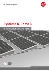 K2 Systems S-Dome 6 Instructions De Montage