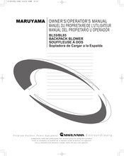 Maruyama BL85 Manuel Du Propriétaire/De L'utilisateur