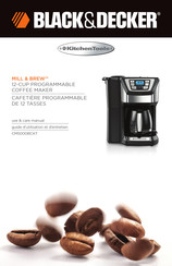 Black & Decker KitchenTools MILL & BREW CM5000BCKT Guide D'utilisation Et D'entretien