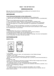 Techno Line WS9251 Mode D'emploi