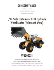 RC4WD 1/14 Scale Earth Mover 870K Hydraulic Wheel Loader Guide De Démarrage Rapide